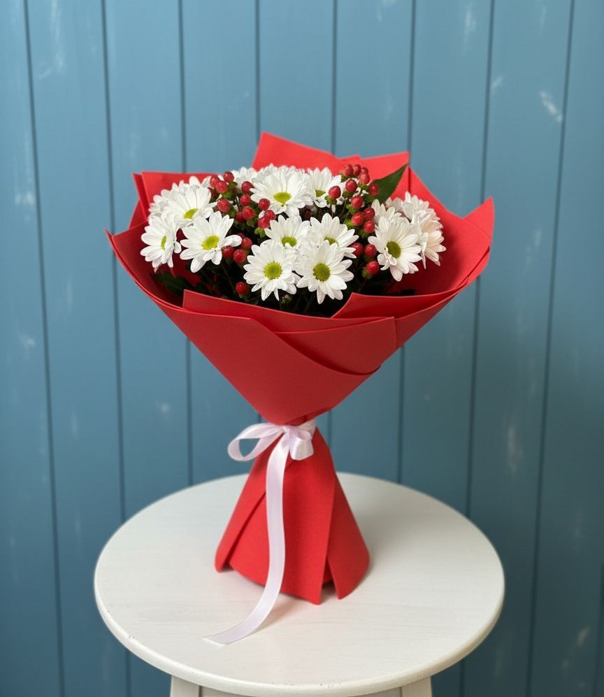 Букет цветов из: Хризантемы в Серпухов-15