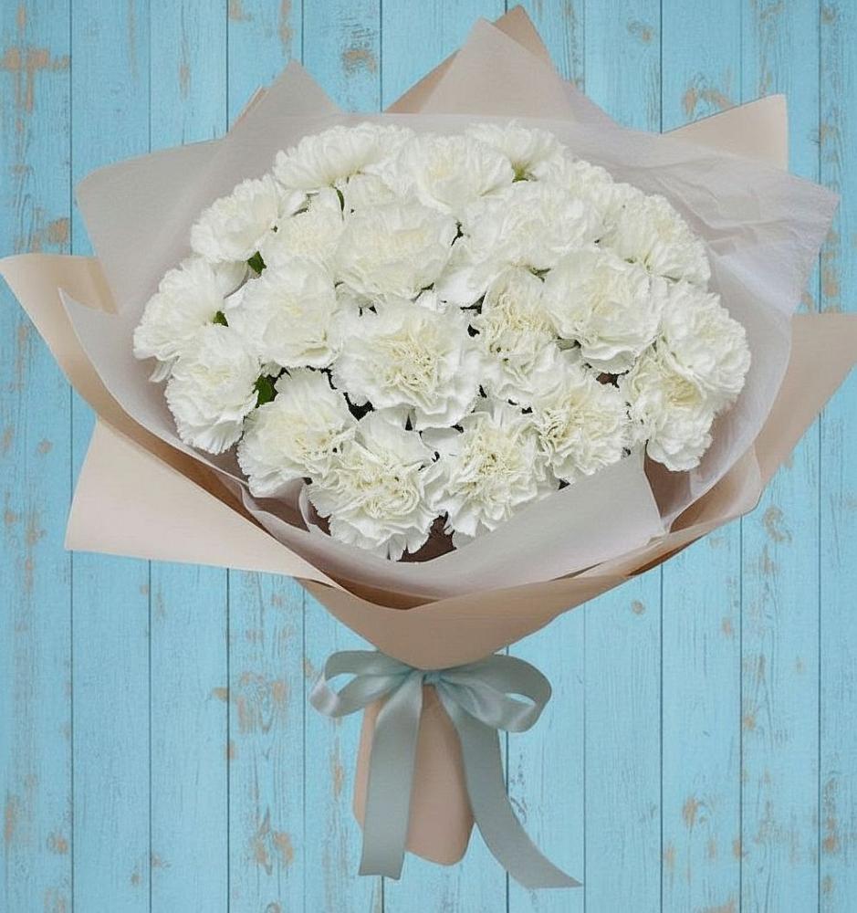 Букет цветов из: Гвоздики в Серпухов-15