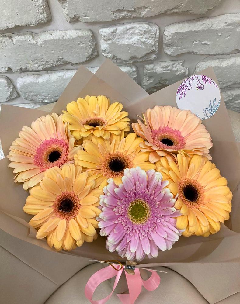 Букет цветов из: Герберы в Серпухов-15
