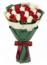 Букет Микс из красных и белых роз #REPLACE_PRED# Серпухов-15
