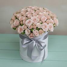 Цветочная композиция из Розы в шляпной коробке #REPLACE_PRED# Серпухов-15