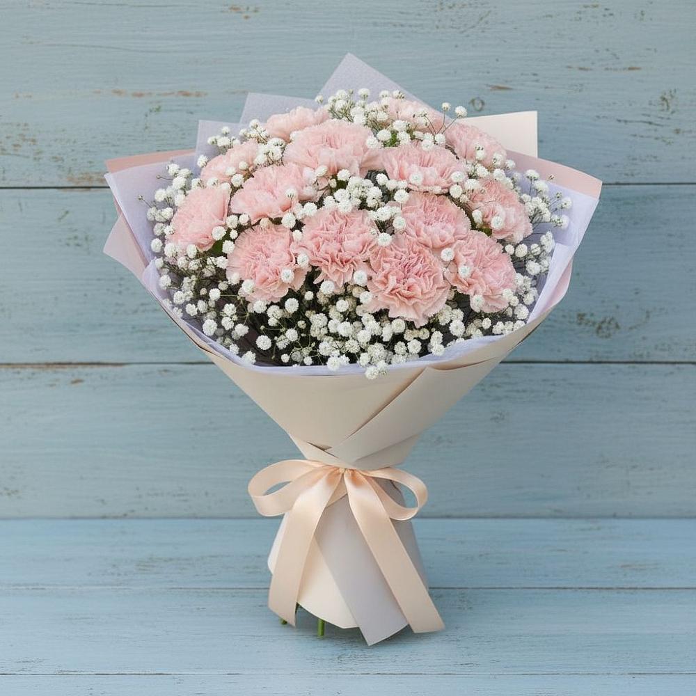 Букет цветов из: Гвоздики в Серпухов-15