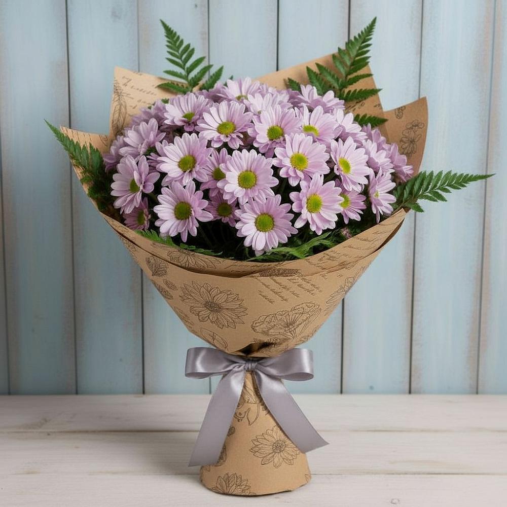Букет цветов из: Хризантемы в Серпухов-15