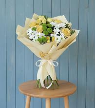 Букет цветов из:  Хризантемы и Розы #REPLACE_PRED# Серпухов-15