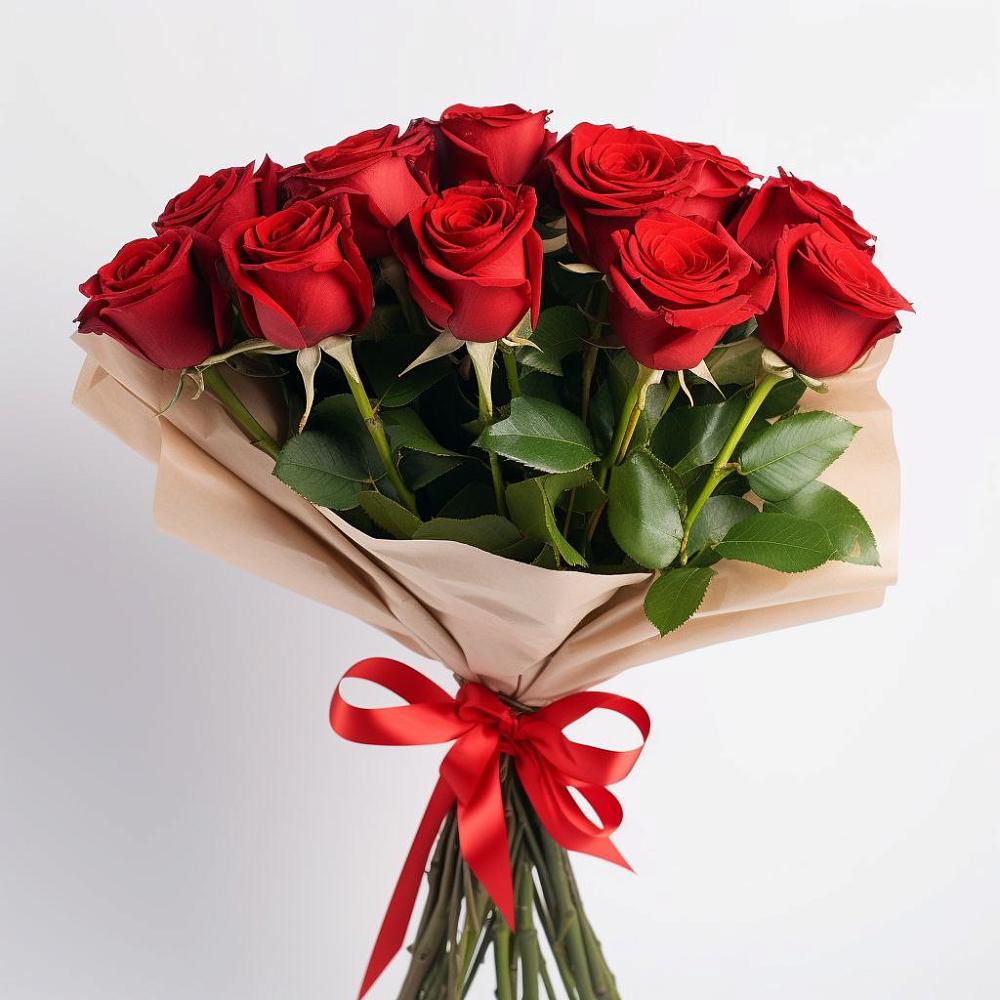 Букет 11 Красных роз Эдлесс Лав в Серпухов-15